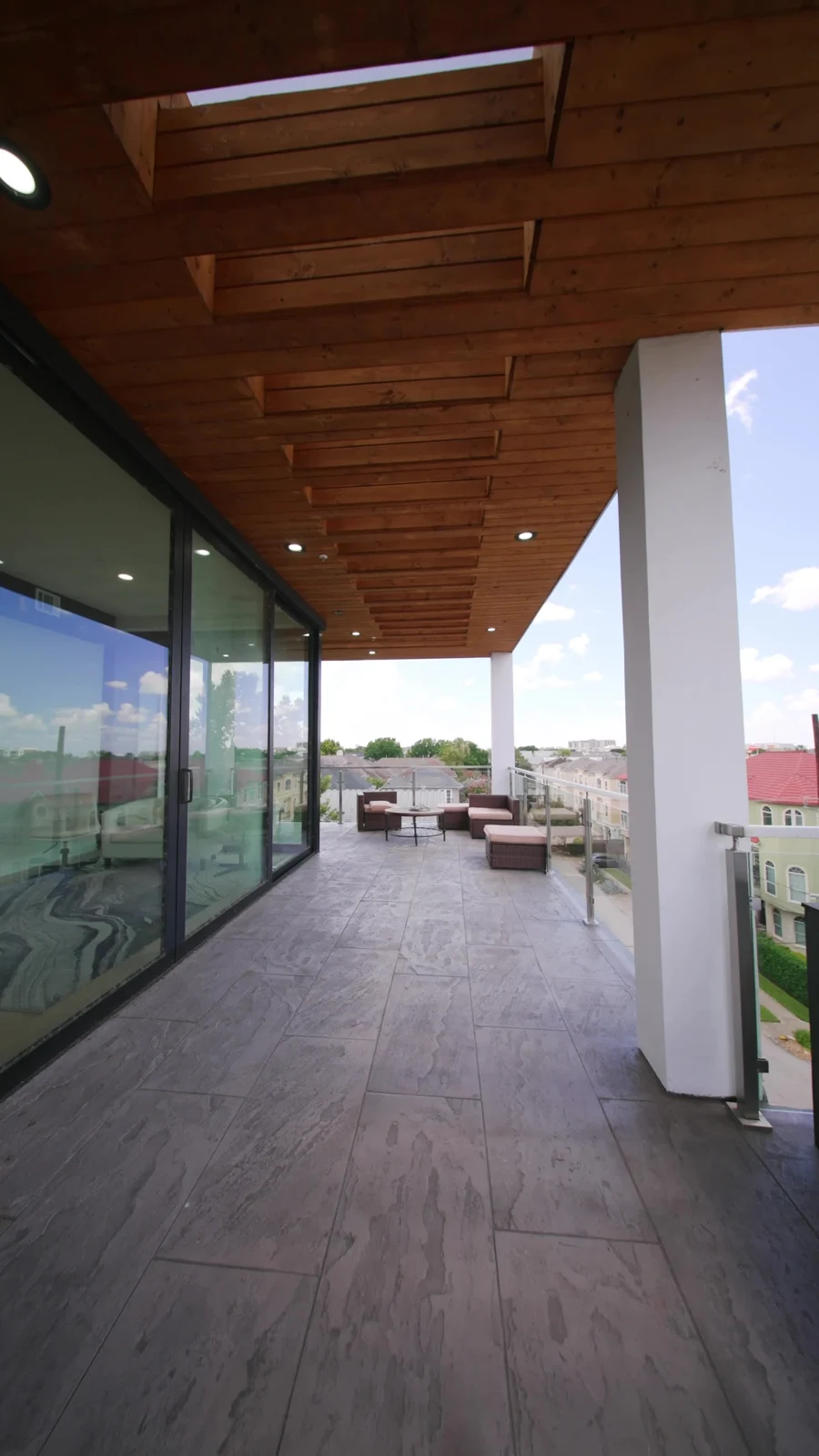 Covered terrace featured in Shaneé’s property tour